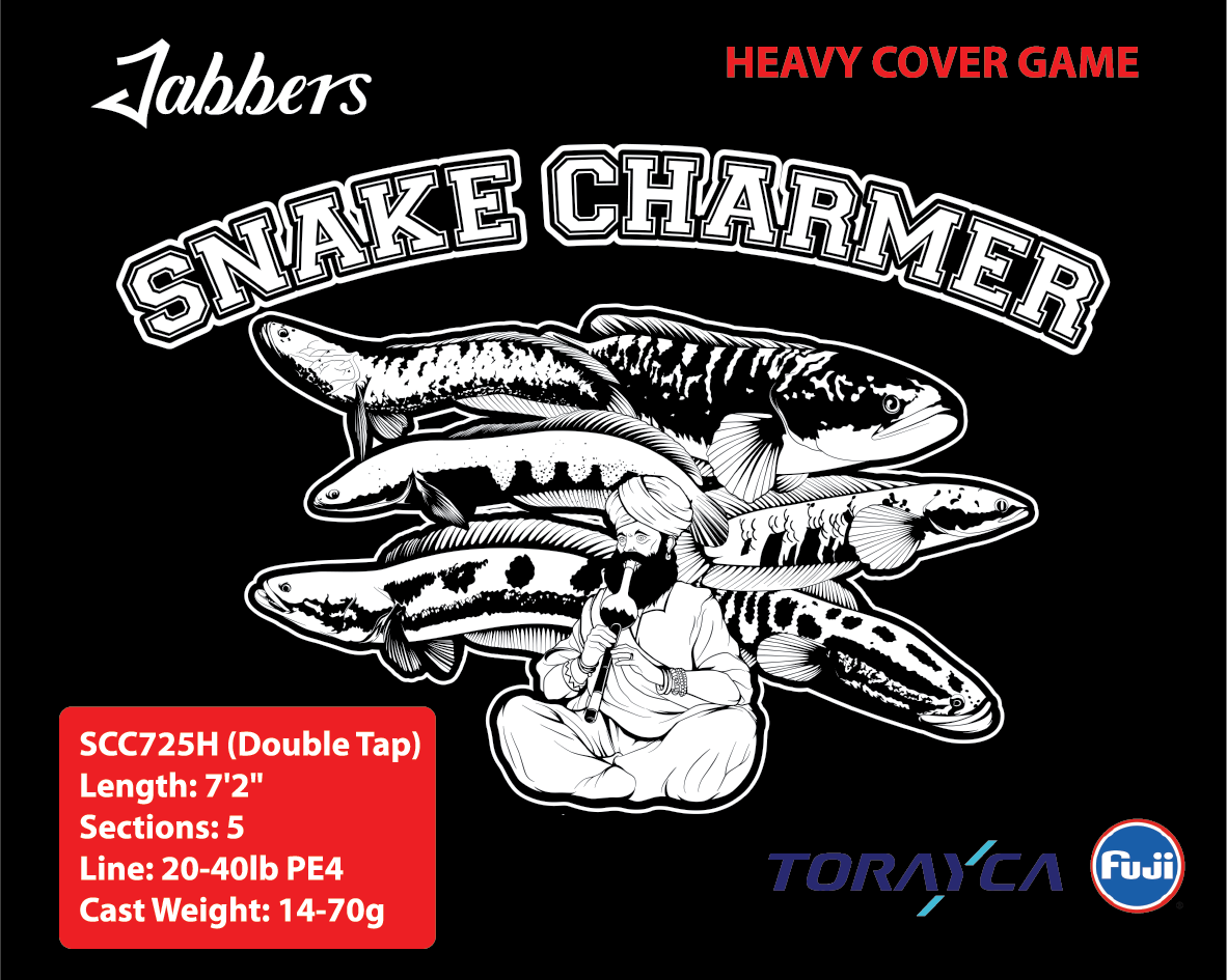 Jabbers Snake Charmer SCC725HDT Double Tap 5pc Travel Rod