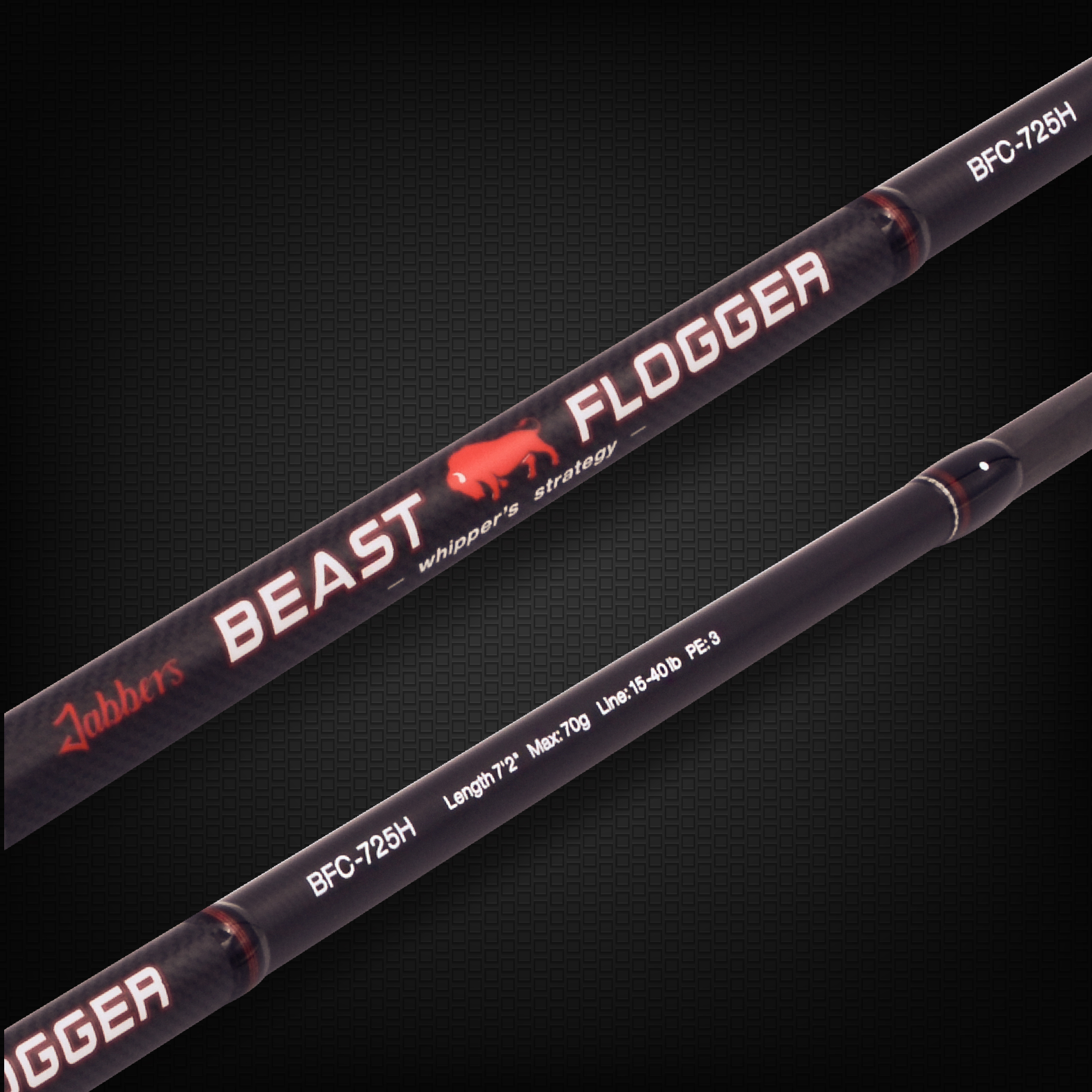 Jabbers Beast Flogger 5pc Travel Rod BFC725H (Baitcast) - Image 4