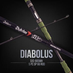 Jabbers Diabolus 5pc Travel Rod DJS665MH (Spin) - Amazonas Special
