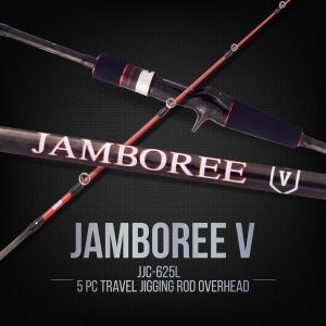 Jabbers Jamboree V 5pc Jigging Rod (Overhead) PE1-3 Double Tap