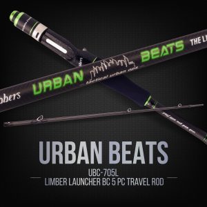 Jabbers Urban Beats 5pc Travel Rod UBC705L (Baitcast) - The Limber Launcher