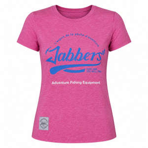 Jabbers Original Logo Pink Short Sleeve Tee (Ladies Cut)